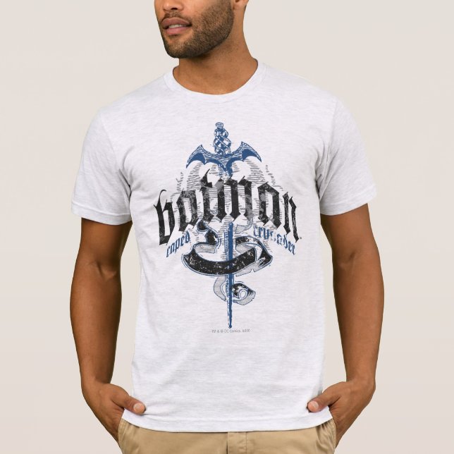 Batman | Name mit Sword-Logo T-Shirt (Vorderseite)