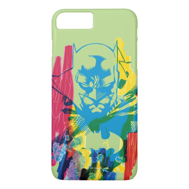 Batman Neon Marker Collage Case-Mate iPhone Hülle (Rückseite)