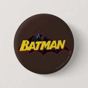 Batman   Old School Logo Button