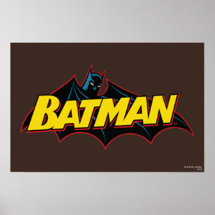 Batman   Old School Logo Poster