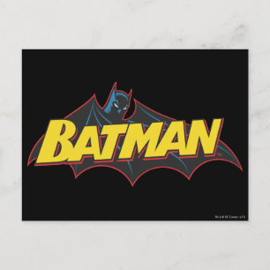 Batman Old School Logo Postkarte