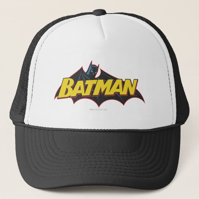 Batman | Old School Logo Truckerkappe (Vorderseite)