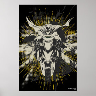 Batman on Bike Poster