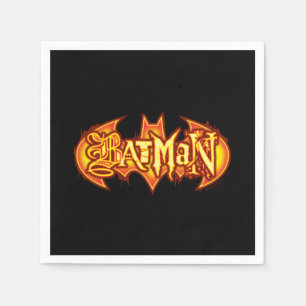 Batman Orange Saisonale Logo Serviette