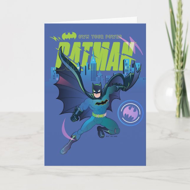 Batman "Own Your Power" City Graphic Karte (Vorderseite)