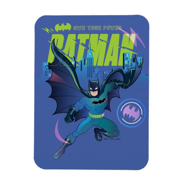 Batman "Own Your Power" City Graphic Magnet (Vertikal)