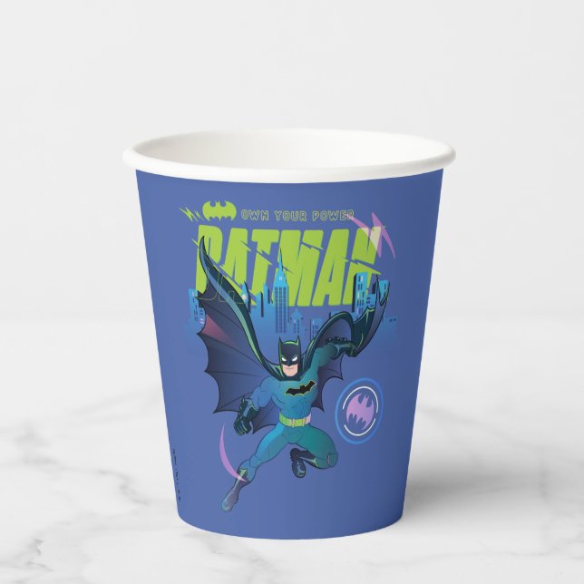 Batman "Own Your Power" City Graphic Pappbecher (Vorderseite)
