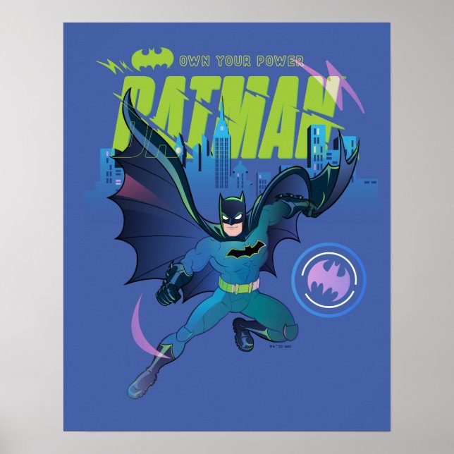 Batman "Own Your Power" City Graphic Poster (Vorne)