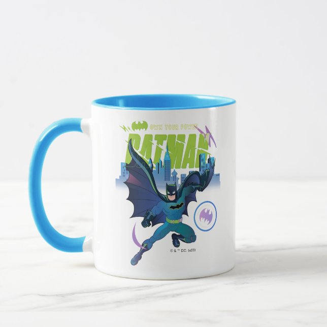 Batman "Own Your Power" City Graphic Tasse (Links)