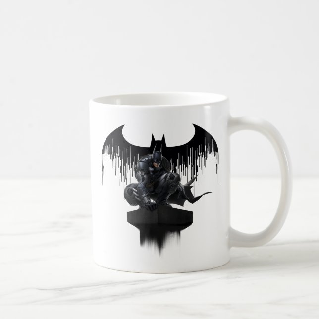 Batman Perched auf einer Säule Kaffeetasse (Rechts)
