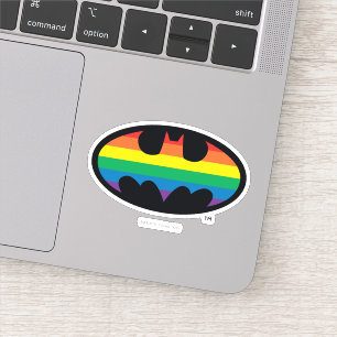 Batman Rainbow-Logo Aufkleber