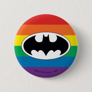 Batman Rainbow-Logo Button