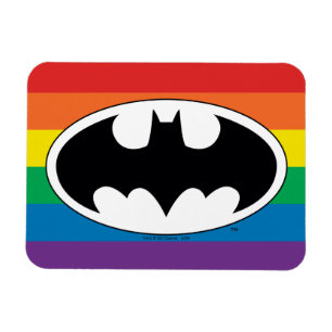 Batman Rainbow-Logo Magnet