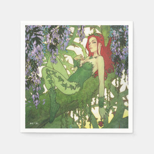 Batman Rebirth Poison Ivy Cover Illustration Serviette