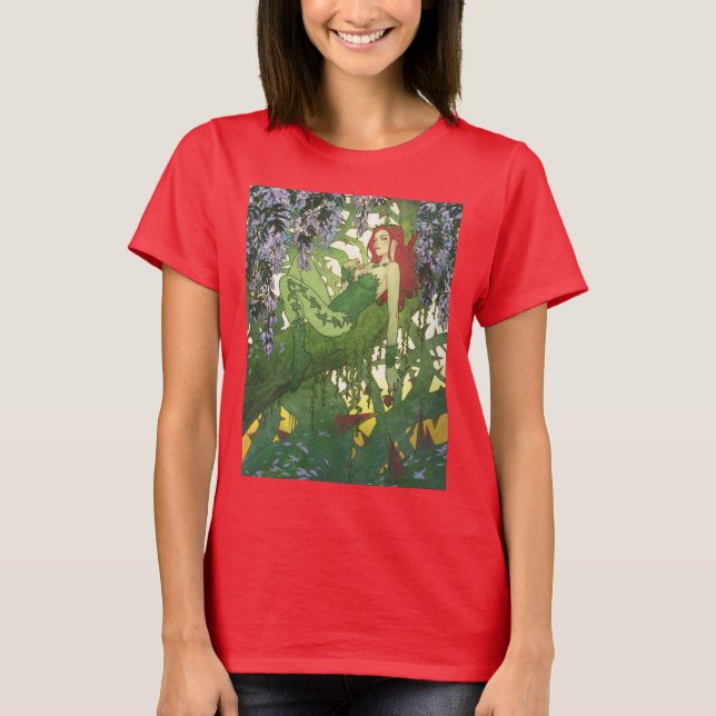 Batman Rebirth Poison Ivy Cover Illustration T-Shirt (Vorderseite)