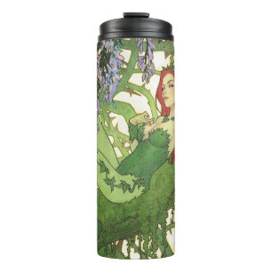 Batman Rebirth Poison Ivy Cover Illustration Thermosbecher
