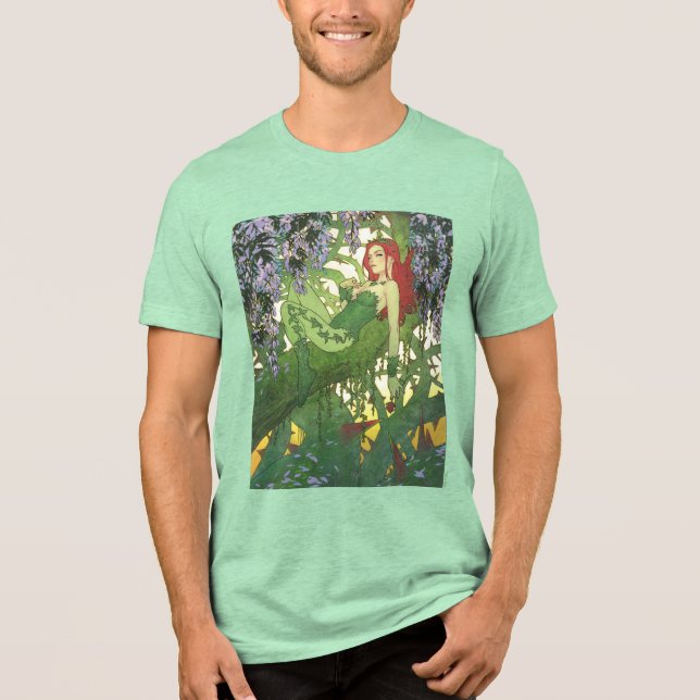 Batman Rebirth Poison Ivy Cover Illustration Tri-Blend Shirt (Vorderseite)