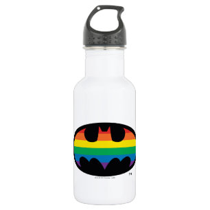 Batman-Regenbogen-Logo Edelstahlflasche