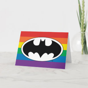 Batman-Regenbogen-Logo Karte
