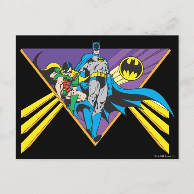 Batman & Robin 2 Postkarte (Vorderseite)