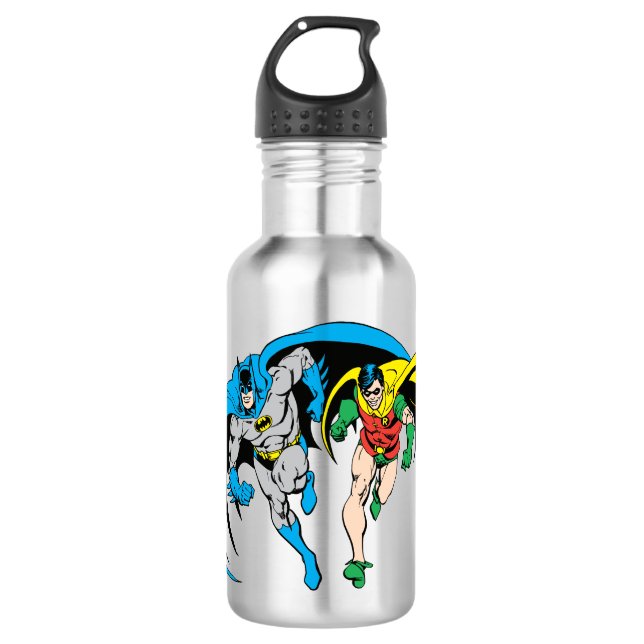 Batman & Robin Edelstahlflasche (Vorderseite)