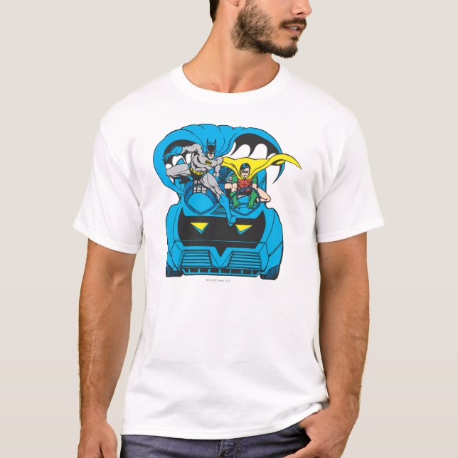 Batman & Robin Ride Batmobile T-Shirt (Vorderseite)