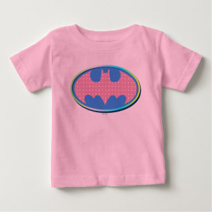 Batman Rosa Polka-Dot-Logo Baby T-shirt