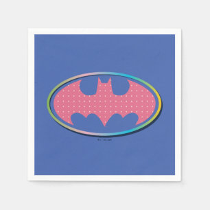 Batman   Rosa Polka-Dot-Logo Serviette