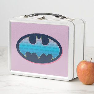 Batman   Rosa und Blau Metall Brotdose