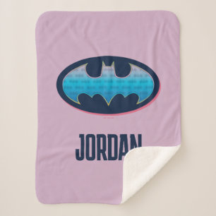 Batman   Rosa und Blau Sherpadecke