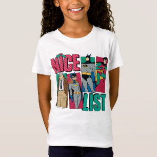 Batman Santa Nice Liste der Helden T-Shirt