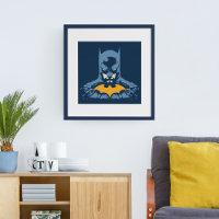 Batman schmetterte Büste mit Gold-Logo