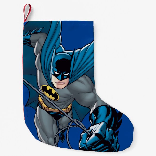 Batman schwingt aus dem Seil Kleiner Weihnachtsstrumpf (Vorderseite)