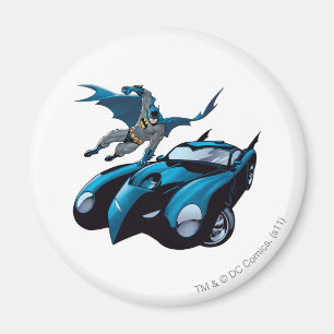 Batman schwingt über magnet