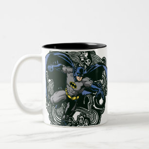 Batman Skulls/Tinte Doodle 2 Zweifarbige Tasse