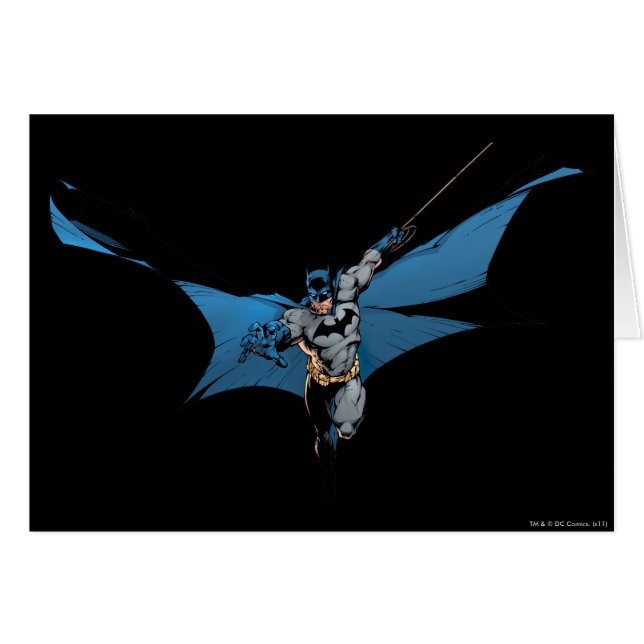 Batman springt mit Seil (Vorderseite (Horizontal))