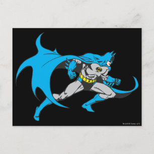 Batman stürzt sich vorwärts postkarte