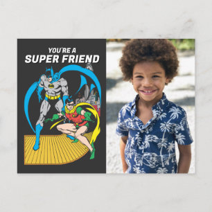 Batman Super Friend   Valentinstag Postkarte
