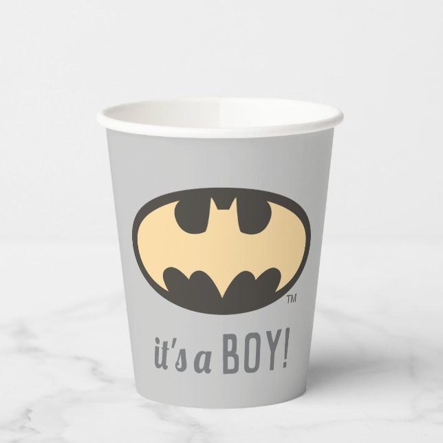 Batman Super Hero Baby Shower Pappbecher (Links)