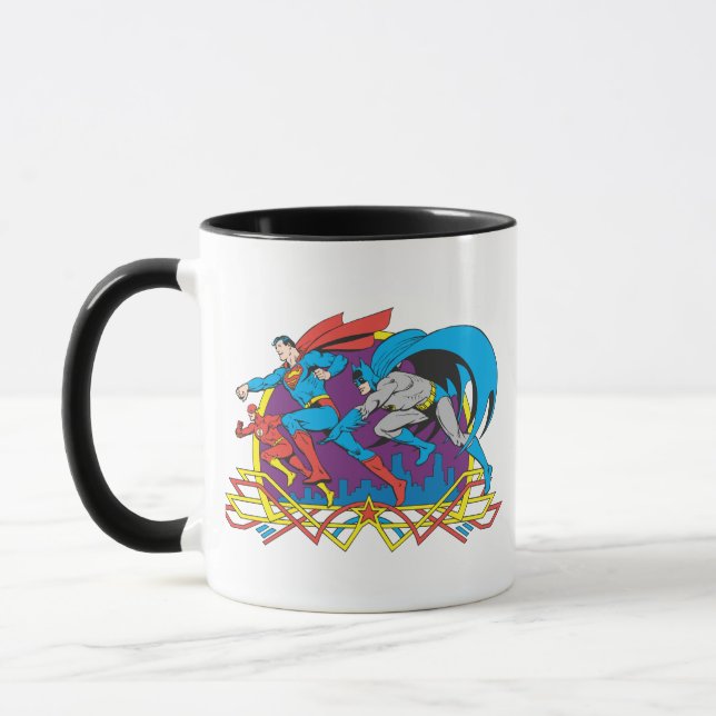 Batman + Superman + Flash Tasse (Links)