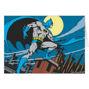 Batman Surveys Stadt