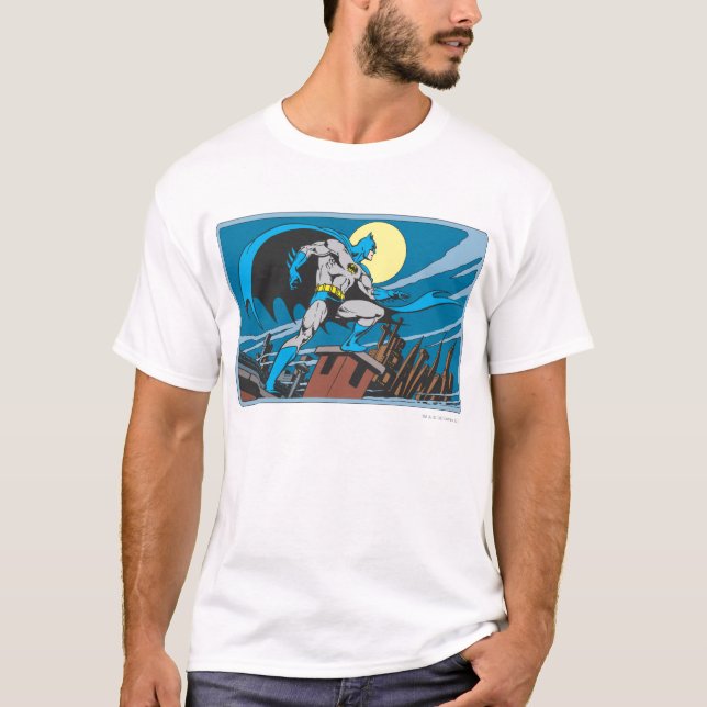 Batman Surveys Stadt T-Shirt (Vorderseite)