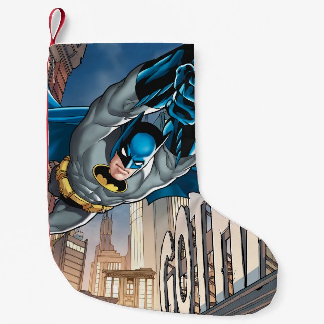 Batman Swings von Rope Kleiner Weihnachtsstrumpf (Vorderseite)