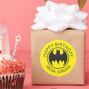 Batman-Symbol Bat Circle-Logo Alles Gute zum G Runder Aufkleber