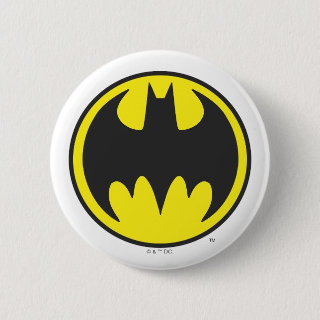 Batman Symbol | Bat Circle Logo Button (Vorderseite)