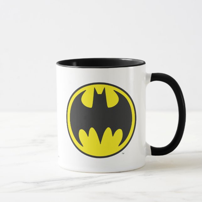 Batman Symbol | Bat Circle Logo Tasse (Rechts)