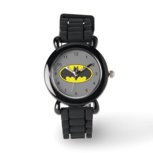 Batman Symbol Becken-Oval-Logo Armbanduhr