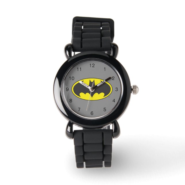 Batman Symbol | Becken-Oval-Logo Armbanduhr (Vorderseite)