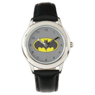 Batman Symbol Becken-Oval-Logo Armbanduhr