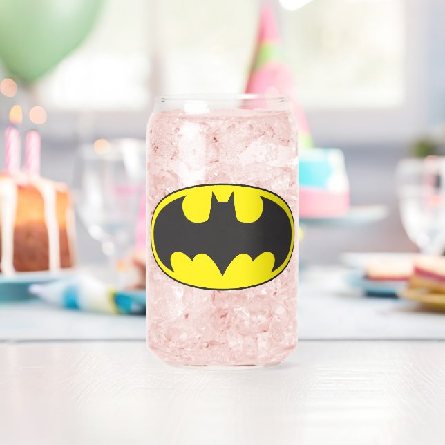 Batman Symbol | Becken-Oval-Logo Dosenglas (Insitu (Geburtstag))